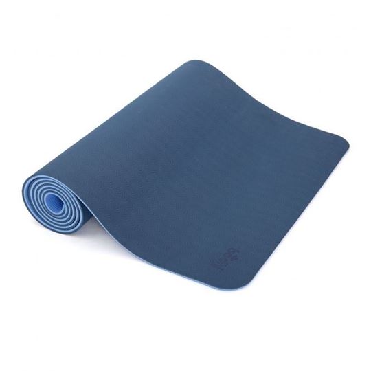 Bild von Yogamatte TPE183 x 60 cm in Marine-Hellblau bodhi Lotus Pro