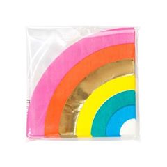 Bild von RAINBOW SHAPED NAPKIN, WITH FOIL (16PK)