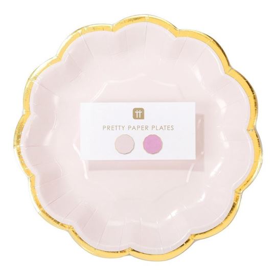 Bild von WE HEART PINK 7 INCH PLATE, 2 DESIGNS, 12PK