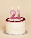 Bild von WE HEART BIRTHDAYS GLITTER NUMBER CANDLE STARTER SET, ROSE GOLD