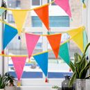 Bild von WE HEART BIRTHDAYS RAINBOW FABRIC BUNTING 3M/10FT