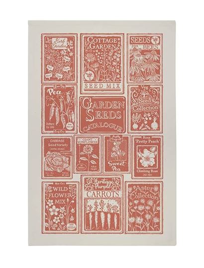 Bild von Seed Packets Cotton Tea Towel - Ulster Weavers