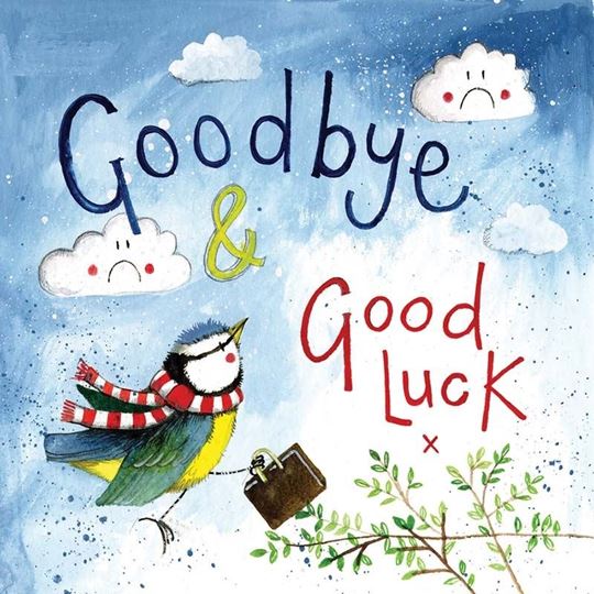 Bild von LUCKY BLUE TIT GOODBYE AND GOOD LUCK CARD