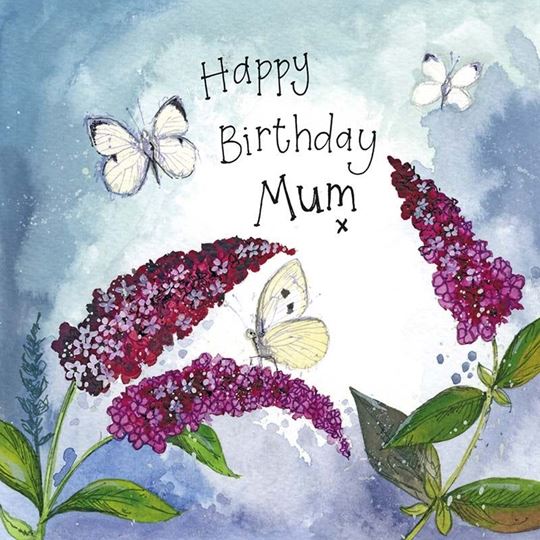 Bild von BUTTERFLIES & BUDDLEIA MUM CARD