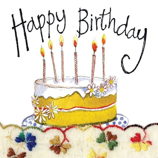 Bild von CANDLES BIRTHDAY CARD