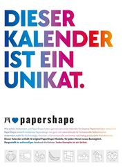 Bild von PaperShape - Dieser Kalender ist ein Unikat - Immerwährender Kalender