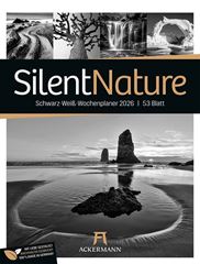 Bild von Silent Nature - Schwarz-Weiss-Wochenplaner Kalender 2026