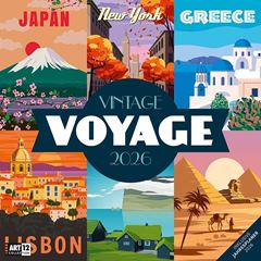 Bild von Vintage Voyage - Reiseposter - Kalender 2026 - 30x30