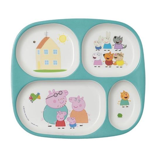 Bild von peppa pig - 4-compartment serving tray , VE-6