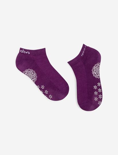 Bild von Rutschfeste Yoga Socken Adhara in viola von The Spirit of Om