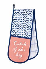 Bild von Catch of the Day Double Oven Glove - Ulster Weavers