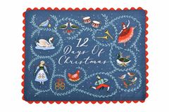 Bild von 12 Days of Christmas Cotton Placemat 2 Pack - Ulster Weavers