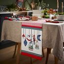 Bild von Christmas Ornaments Cotton Table Runner - Ulster Weavers