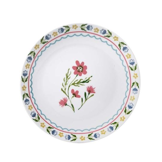 Bild von Boho Floral Porcelain Dinner Plate - Ulster Weavers