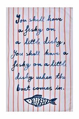 Bild von Catch of the Day Stripe Tea Towel - Ulster Weavers