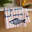 Bild von Catch of the Day Stripe Tea Towel - Ulster Weavers