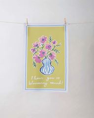 Bild von Blooming Much Cotton Tea Towel - UK  - Ulster Weavers