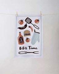 Bild von BBQ Time Cotton Tea Towel - UK  - Ulster Weavers