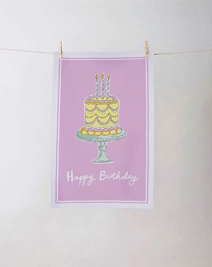 Bild von Happy Birthday Cotton Tea Towel - UK  - Ulster Weavers