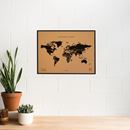 Bild von Woody Map L - Black - Black Frame