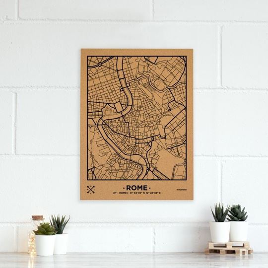 Bild von Woody Map Ciudades - Roma - L- Black