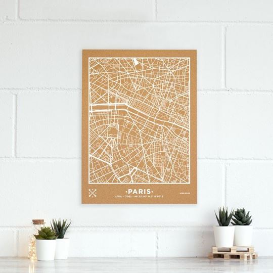 Bild von Woody Map Ciudades - Paris - L- White