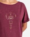 Bild von Shirt Eka Padma in violett-rot melange gold von The Spirit of OM