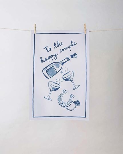 Bild von Happy Couple Cotton Tea Towel - UK  - Ulster Weavers