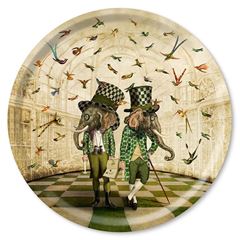 Bild von Maggie Taylor The bird watchers Tray Ø 46 - Jamida of Sweden