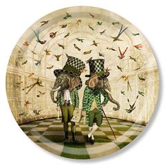 Bild von Maggie Taylor The bird watchers Tray Ø 39 - Jamida of Sweden