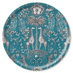 Bild von Emma J Shipley Kruger/turquoise Tray Ø 46 - Jamida of Sweden