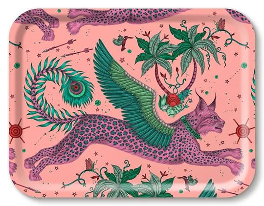 Bild von Emma J Shipley Lynx/pink Tray 43x33 - Jamida of Sweden