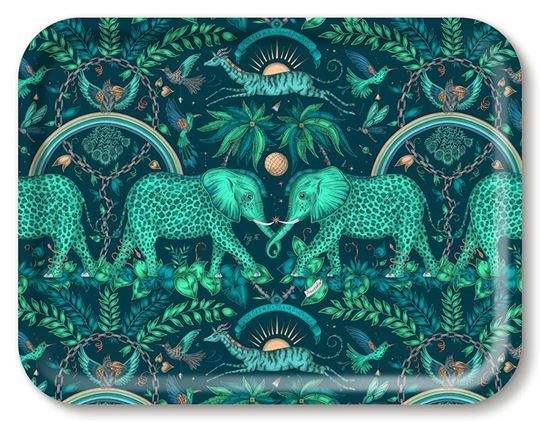 Bild von Emma J Shipley Zambezi/teal Tray 43x33 - Jamida of Sweden