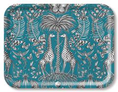 Bild von Emma J Shipley Kruger/turquoise Tray 43x33 - Jamida of Sweden