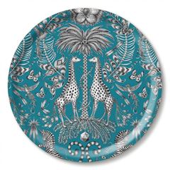 Bild von Emma J Shipley Kruger/turquoise Tray Ø 39 - Jamida of Sweden