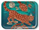 Bild von Emma J Shipley Snow Leopard/teal Tray 43x33 - Jamida of Sweden