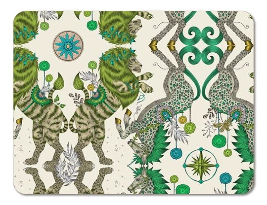 Bild von Emma J Shipley Caspian/lime Tablemat 38x29 - Jamida of Sweden