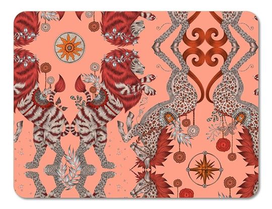 Bild von Emma J Shipley Caspian/coral Tablemat 38x29 - Jamida of Sweden