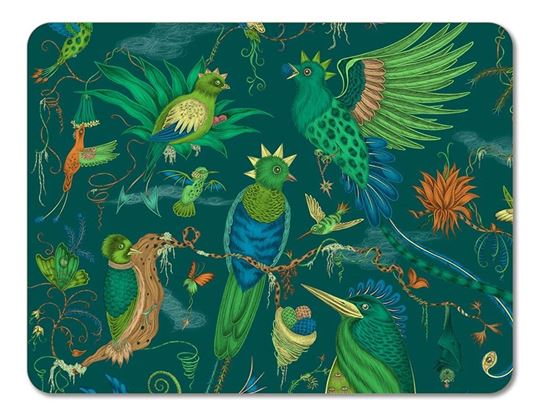 Bild von Emma J Shipley Quetzal/teal Tablemat 38x29 - Jamida of Sweden