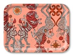 Bild von Emma J Shipley Caspian/coral Tray 27x20 - Jamida of Sweden