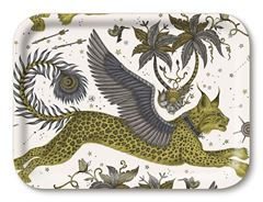 Bild von Emma J Shipley Lynx/gold Tray 27x20 - Jamida of Sweden