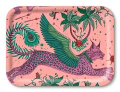 Bild von Emma J Shipley Lynx/pink Tray 27x20 - Jamida of Sweden