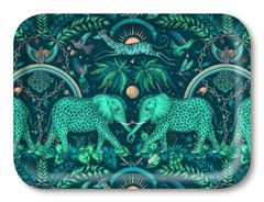 Bild von Emma J Shipley Zambezi/teal Tray 27x20 - Jamida of Sweden