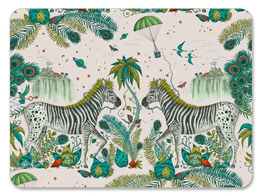 Bild von Emma J Shipley Lost World/lime Placemat 29x21 - Jamida of Sweden