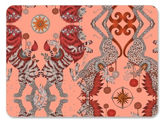 Bild von Emma J Shipley Caspian/coral Placemat 29x21 - Jamida of Sweden