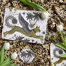 Bild von Emma J Shipley Lynx/gold Placemat 29x21 - Jamida of Sweden