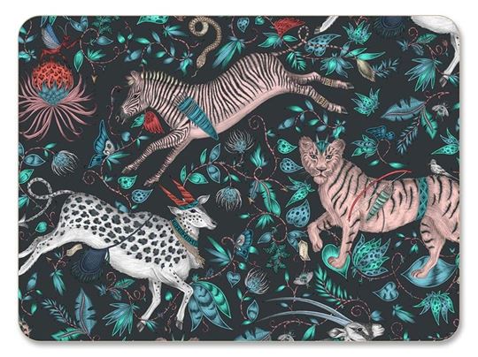 Bild von Emma J Shipley Protea/navy Placemat 29x21 - Jamida of Sweden