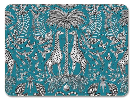 Bild von Emma J Shipley Kruger/turquoise Placemat 29x21 - Jamida of Sweden