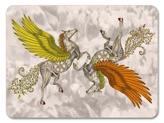 Bild von Emma J Shipley Pegasus/gold Placemat 29x21 - Jamida of Sweden