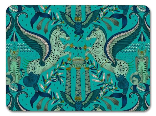 Bild von Emma J Shipley Odyssey / peacock Placemat 29x21 - Jamida of Sweden